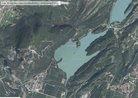 Itinerario lago di Toblino dal satellite