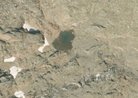 Foto del laghetto Catena Rossa inferiore dal satellite