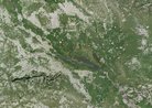 Foto del laghetto del Dosson dal satellite