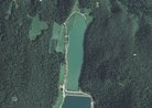 Foto del lago di Tavon dal satellite