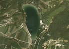 Lago di Terlago nord dal satellite