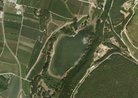 lago di Terlago sud dal satellite