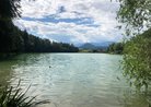 Veduta del lago di Canzolino verso Trento