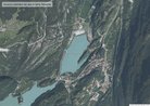 Itinerario lago di Santa Massenza dal satellite