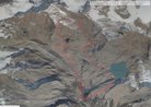Itinerario laghetti Vedretta Marmotte e Le Pozze dal satellite